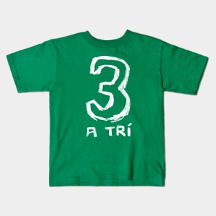 Number 3, Gaelic Irish Number, Three Kids T-Shirt